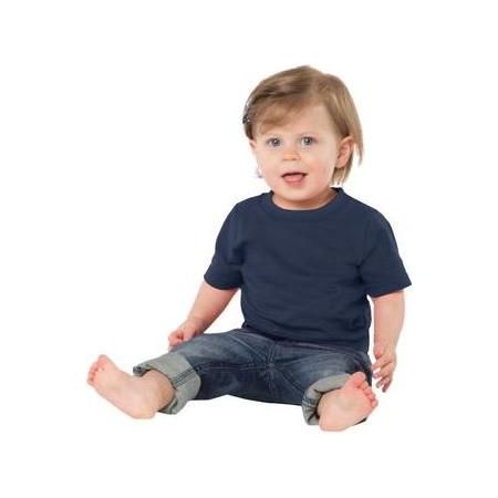 Joe's USA Infant 5.4 - oz 100% Cotton T-Shirts 12M Navy Short Sleeve T-Shirts