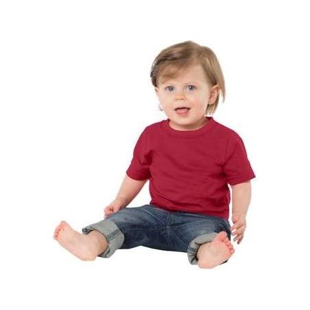 Joe's USA Infant 5.4 - oz 100% Cotton T-Shirts 12M Red Short Sleeve T-Shirts