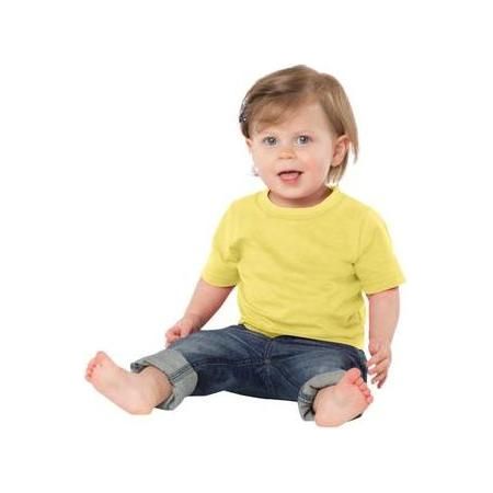 Joe's USA Infant 5.4 - oz 100% Cotton T-Shirts 12M Yellow Short Sleeve T-Shirts