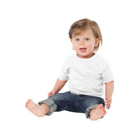 Joe's USA Infant 5.4 - oz 100% Cotton T-Shirts 18M White Short Sleeve T-Shirts