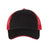 Joe's USA J102 Sandwich Trucker Cap - Wholesale Two - Tone Mesh Cap Black/ Red Adjustable Caps