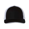 Joe's USA J102 Sandwich Trucker Cap - Wholesale Two - Tone Mesh Cap Black/ White Adjustable Caps