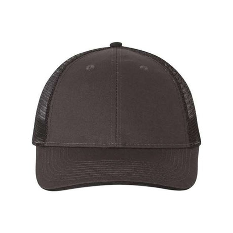 Joe's USA J102 Sandwich Trucker Cap - Wholesale Two - Tone Mesh Cap Charcoal/ Black Adjustable Caps