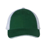 Joe's USA J102 Sandwich Trucker Cap - Wholesale Two - Tone Mesh Cap Charcoal/ White Adjustable Caps