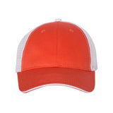 Joe's USA J102 Sandwich Trucker Cap - Wholesale Two - Tone Mesh Cap Navy/ White Adjustable Caps