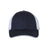 Joe's USA J102 Sandwich Trucker Cap - Wholesale Two - Tone Mesh Cap Navy/ White Adjustable Caps