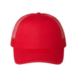 Joe's USA J102 Sandwich Trucker Cap - Wholesale Two - Tone Mesh Cap Red Adjustable Caps