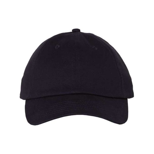Joe's USA J200 Brushed Twill Dad Hat - Wholesale Cotton Cap Navy Adjustable Caps