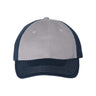 Joe's USA J300 Classic Dad Hat - Wholesale Cotton Cap Grey/ Navy Adjustable Caps