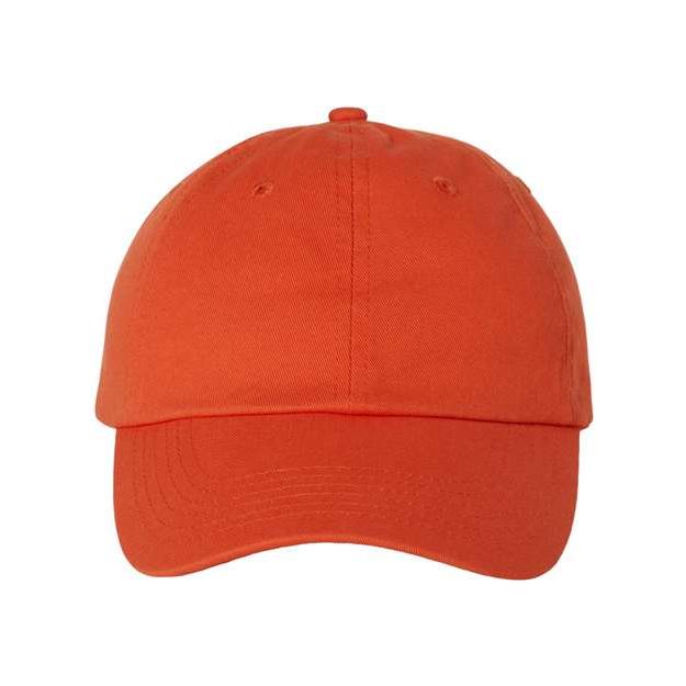 Joe's USA J300 Classic Dad Hat - Wholesale Cotton Cap Orange Adjustable Caps