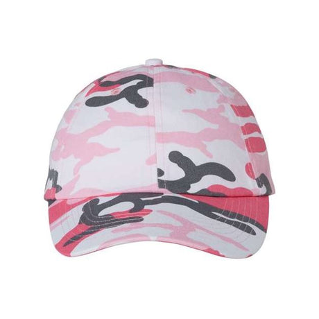 Joe's USA J300 Classic Dad Hat - Wholesale Cotton Cap Pink Camo Adjustable Caps