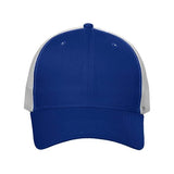 Joe's USA J400 Mesh - Back Twill Trucker Cap - Wholesale Snapback Hat Royal/ White Adjustable Caps