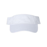 Joe's USA J500 Bio - Washed Cotton Visor - Wholesale Sports Visor White Adjustable Visors