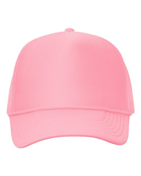 Joe's USA J700 Foam Mesh - Back Trucker Cap - Wholesale Snapback Hat Pink Adjustable Caps