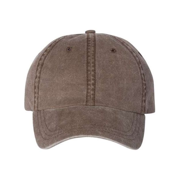 Joe's USA JPD500 Pigment - Dyed Dad Hat - Wholesale Cotton Cap Brown Adjustable Caps