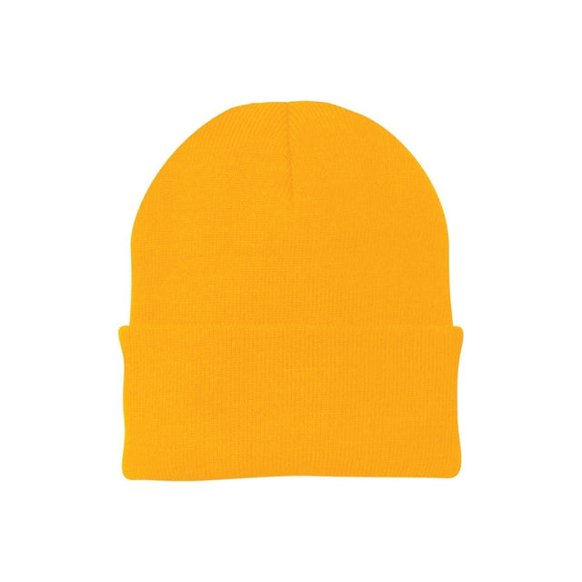 Joe's USA Knit Beanie Caps in 26 Colors Athletic Gold OSFA Beanies