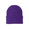 Joe's USA Knit Beanie Caps in 26 Colors Athletic Purple OSFA Beanies