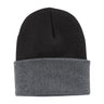 Joe's USA Knit Beanie Caps in 26 Colors Black/ Athletic Oxford OSFA Beanies