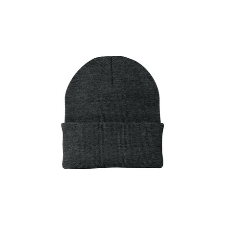 Joe's USA Knit Beanie Caps in 26 Colors Charcoal Heather OSFA Beanies