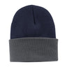Joe's USA Knit Beanie Caps in 26 Colors Navy/ Athletic Oxford OSFA Beanies