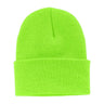 Joe's USA Knit Beanie Caps in 26 Colors Neon Green OSFA Beanies
