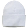 Joe's USA Knit Beanie Caps in 26 Colors White OSFA Beanies