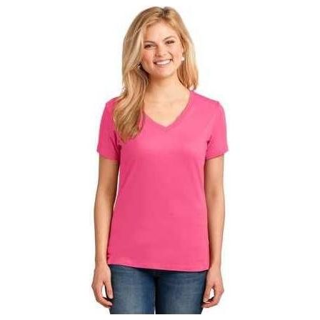 Joe's USA Ladies 5.4 - oz 100% Cotton V - Neck T-Shirt Ash XS Short Sleeve T-Shirts