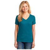 Joe's USA Ladies 5.4 - oz 100% Cotton V - Neck T-Shirt Ash XS Short Sleeve T-Shirts