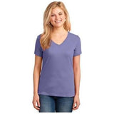 Joe's USA Ladies 5.4 - oz 100% Cotton V - Neck T-Shirt Ash XS Short Sleeve T-Shirts