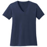 Joe's USA Ladies 5.4 - oz 100% Cotton V - Neck T-Shirt Navy XS Short Sleeve T-Shirts