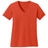 Joe's USA Ladies 5.4 - oz 100% Cotton V - Neck T-Shirt Orange XS Short Sleeve T-Shirts