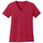 Joe's USA Ladies 5.4 - oz 100% Cotton V - Neck T-Shirt Red XS Short Sleeve T-Shirts