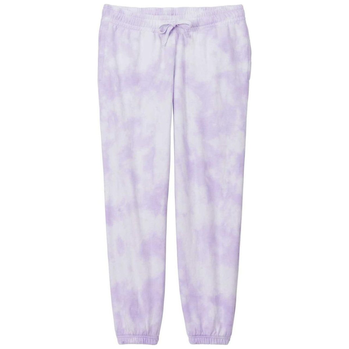 Joe's USA Ladies Beach Washed Cloud Fleece Tie - Dye Sweatpants Amethyst X - Small