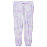 Joe's USA Ladies Beach Washed Cloud Fleece Tie - Dye Sweatpants Amethyst X - Small