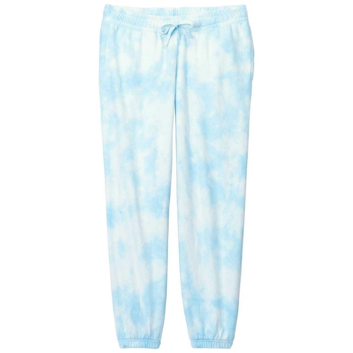 Joe's USA Ladies Beach Washed Cloud Fleece Tie - Dye Sweatpants Glacier X - Small