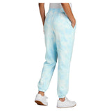 Joe's USA Ladies Beach Washed Cloud Fleece Tie - Dye Sweatpants Glacier X - Small
