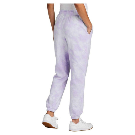 Joe's USA Ladies Beach Washed Cloud Fleece Tie - Dye Sweatpants Glacier X - Small