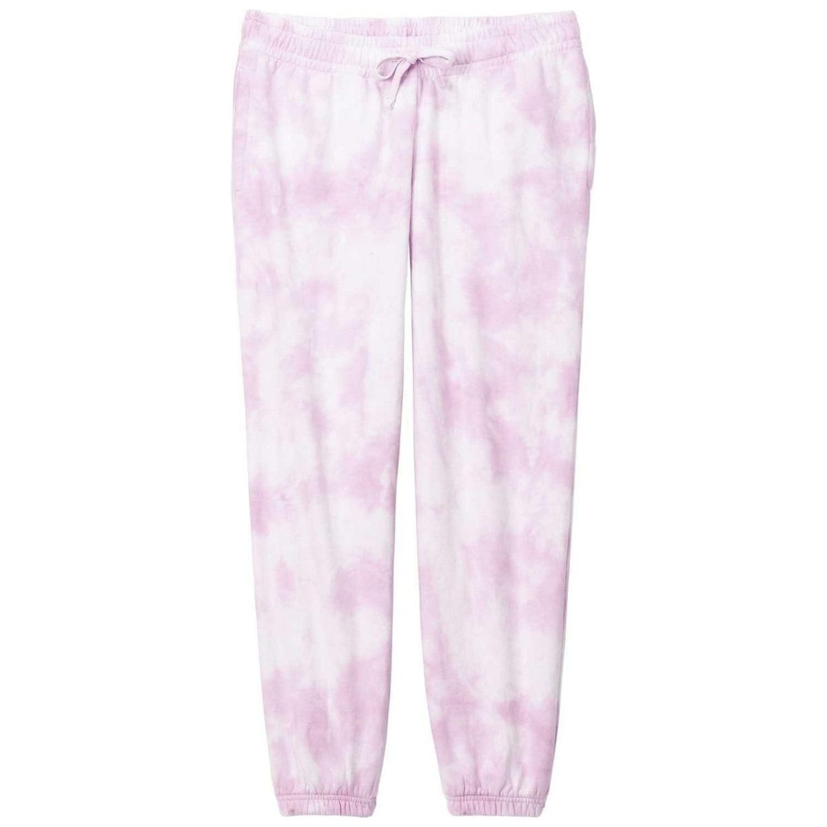 Joe's USA Ladies Beach Washed Cloud Fleece Tie - Dye Sweatpants Pink X - Small