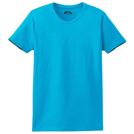 Joe's USA Ladies Essential T-Shirt Aquatic Blue XS Short Sleeve T-Shirts