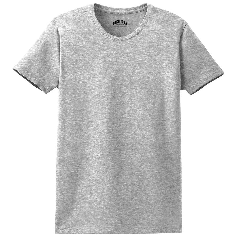 Joe's USA Ladies Essential T-Shirt Ash XS Short Sleeve T-Shirts