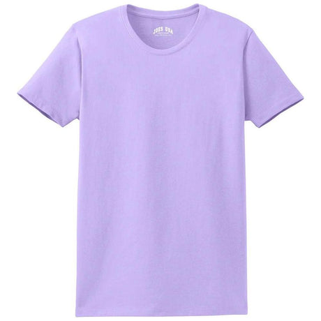 Joe's USA Ladies Essential T-Shirt Lavender XS Short Sleeve T-Shirts