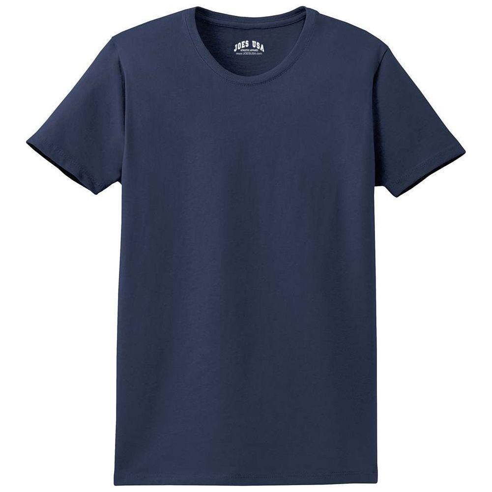 Joe's USA Ladies Essential T-Shirt True Navy XS Short Sleeve T-Shirts