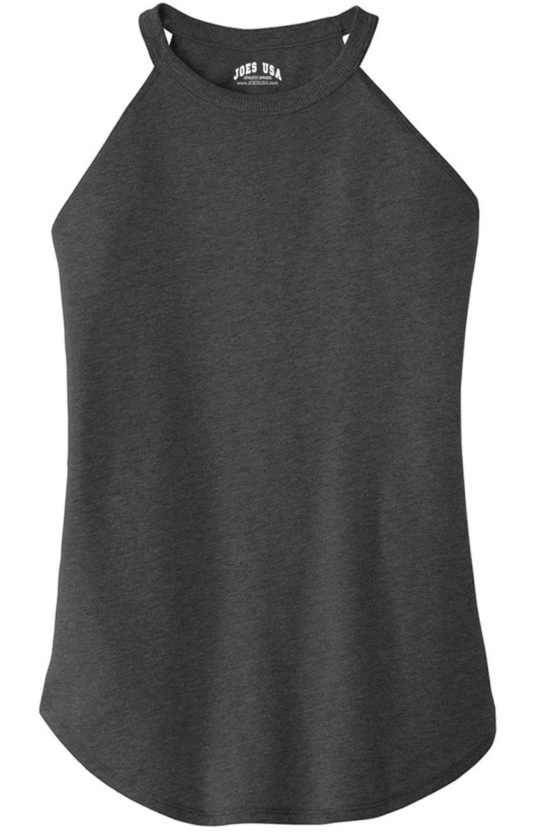Joe's USA Ladies Perfect Blend Rocker Tank Sizes XS - 4XL Black Frost XS T-Shirts