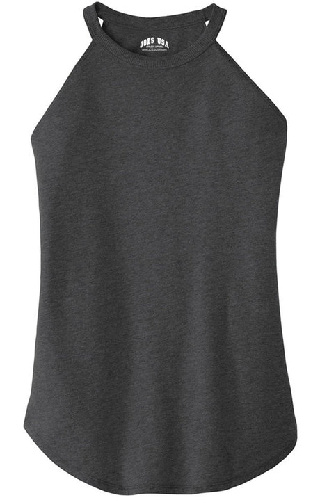 Joe's USA Ladies Perfect Blend Rocker Tank Sizes XS - 4XL Black Frost XS T-Shirts