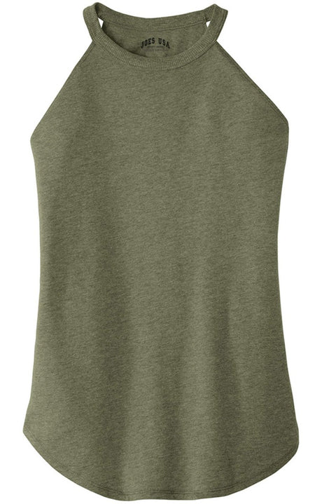 Joe's USA Ladies Perfect Blend Rocker Tank Sizes XS - 4XL Military Green Frost XS T-Shirts