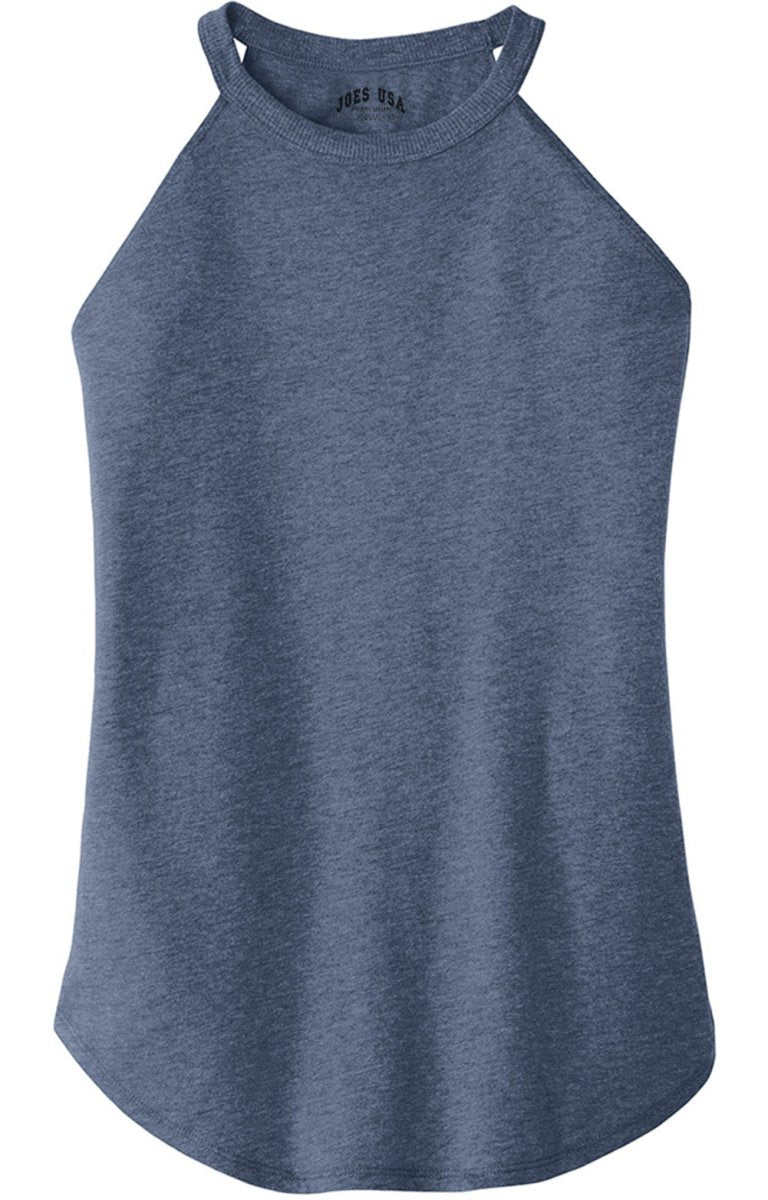 Joe's USA Ladies Perfect Blend Rocker Tank Sizes XS - 4XL Navy Frost XS T-Shirts