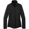 Joe's USA Ladies Smooth Fleece 1/4 - Zip Jacket Black X - Small Jackets