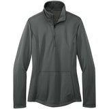 Joe's USA Ladies Smooth Fleece 1/4 - Zip Jacket Graphite X - Small Jackets