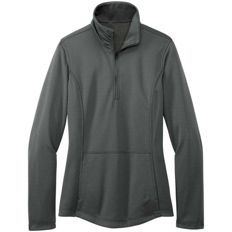 Joe's USA Ladies Smooth Fleece 1/4 - Zip Jacket Graphite X - Small Jackets