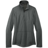 Joe's USA Ladies Smooth Fleece 1/4 - Zip Jacket Graphite X - Small Jackets